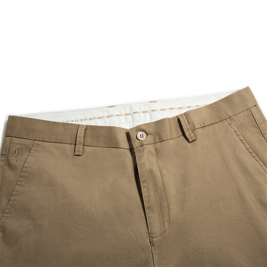 
Dancing with the wolf [Cotton-Function Comfortable] Casual Commuter Mid-waist Stretch Comfortable Versatile Men's Trousers 701 Khaki 29