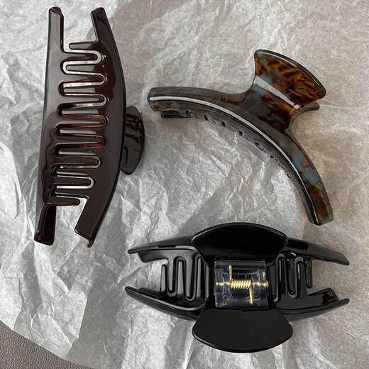 Xiang Wan Hair Clip Hair Clip Smudged Temperament Grip Clip for Women with Updo Hair on the Back of the Head Large Shark Clip High-end Hair Clip for Women