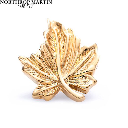 North Martin Jacket Suit Suit Quality Brooch Men's Lapel Pin Women's Exquisite Birthday Gift Accessories Maple Leaf Gold