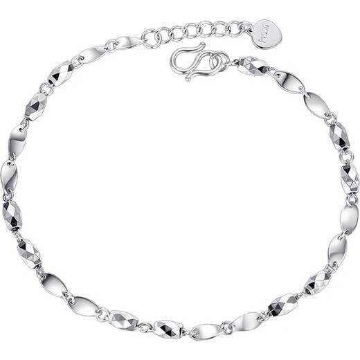 LAOLATU transfer bead platinum bracelet for women PT950 platinum 2025 new Chinese Valentine's Day gift for girlfriend and wife PT950 platinum transfer bead bracelet