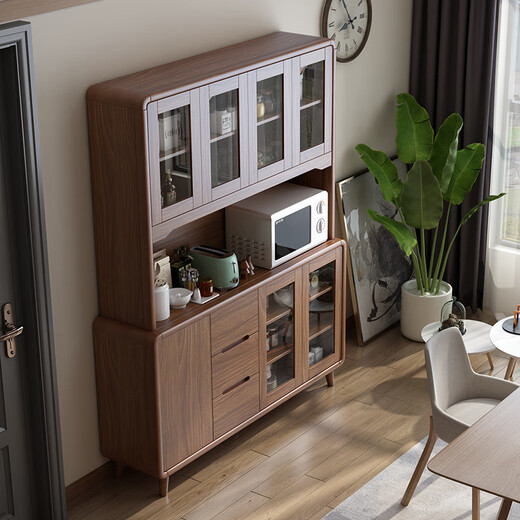 Mulan (Mulan) Nouveau armoire à vin à buffet chinois Cadre de cuisine en bois massif mur intégré Armoire de rangement de salon chinois moderne 5012 Armoire inférieure simple / 120 * 40 * 90cm