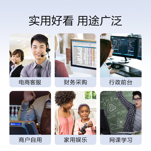 Ningmei country, Zhuoyi i5 12450H/13th generation 13100F assembled computer, commercial office computer host, enterprise purchase, e-commerce customer service, online class, learning game desktop complete machine, package version 13100F+8G+256G+monitor, 1-year door-to-door service, business keyboard and mouse