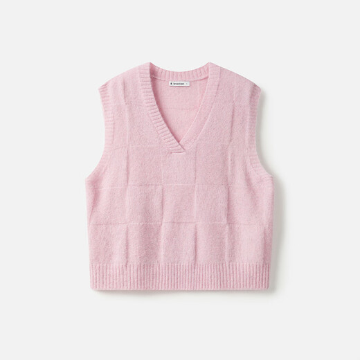 El mismo suéter casual de cuello en V para el centro comercial para mujeres 24 chaleco de punto de estilo perezoso de invierno para mujeres BDR4SD3899 P20 Hibiscus m