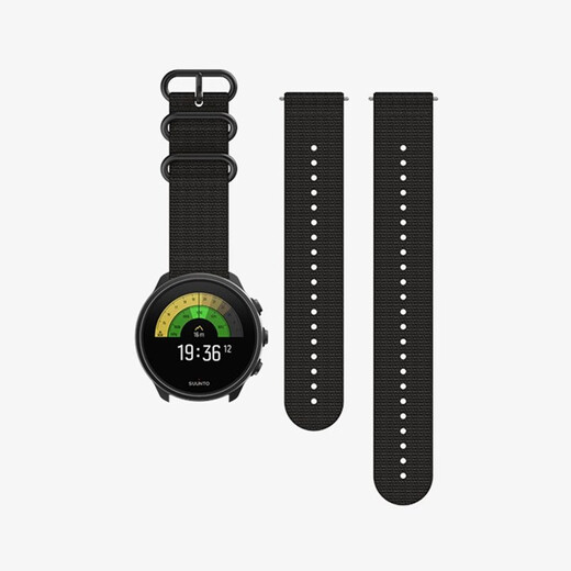 Suunto Suunto 9 Baro flagship multi-functional outdoor sports watch GPS mountaineering swimming smart heart rate watch carbon black titanium version/Charcoal Black