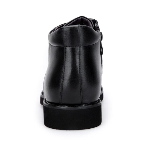 Cruiser 3513 Lederstiefel Herren Winterwolle warmes Fellschuh echte Leder nicht rutschfeste Kleidung-resistente High-Top-Baumwollschuhe 9912C Schnürung 44