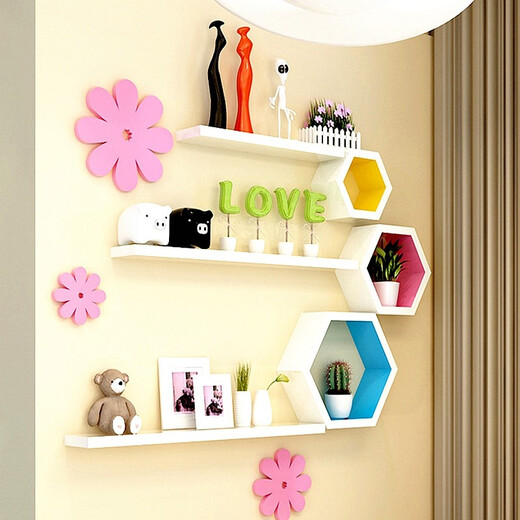 City code wall shelf living room TV background wall wall cabinet decoration restaurant wall-mounted bedside storage X68-Package M