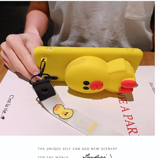 AFAPU Huawei Cartoon Japanese and Korean Doll Coin Purse Honor Crossbody Bag Personalized Trendy Women's Cute All-inclusive Soft Silicone Three-dimensional Doll Wallet - Pink Pig Bear + Crossbody Lanyard Honor X30 Exclusive