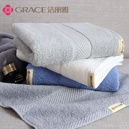洁丽雅（grace） 洁丽雅新疆棉毛巾纯棉全棉A类洗澡家用洗脸帕成人男女加厚毛巾 7375驼+7375米
