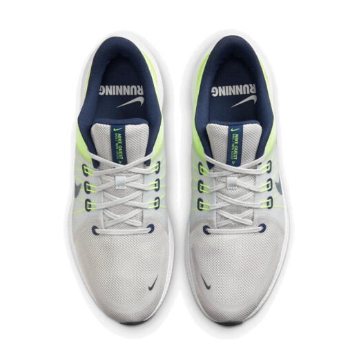 耐克（NIKE）官方舰店男鞋春季新款运动鞋REVOLUTION 7网面透气轻便跑步鞋 DA1105-003/QUEST 4/灰荧光绿 44.5