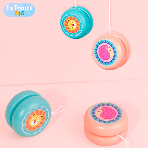 TaTanice yo-yo toys children's yo-yo 2 traditional wooden rouncing yoyo ball boy and girl open student day gift