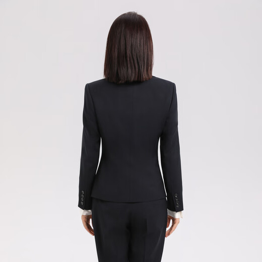 YOUNGOR Suit Women's Spring and Summer Suit VOTF277158FYF Top Dark Blue S 155/84A