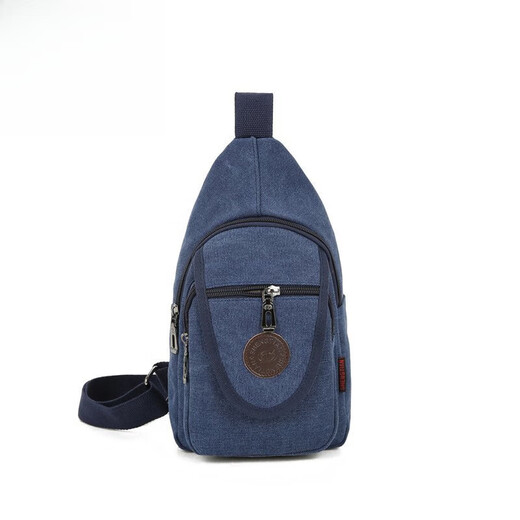 Kangaroo Men's Fashionable, Casual, Versatile, Fashionable and Lightweight New Canvas Bag, Casual Shoulder Crossbody Waist Bag, Dark Brown