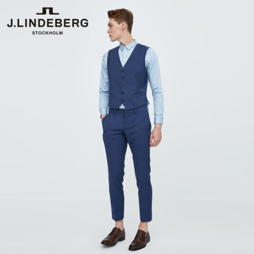 J.Lindeberg shopping mall same style business suit vest vest imported men's spring and summer 5191TW501OS2 medium blue 175/96A (48)