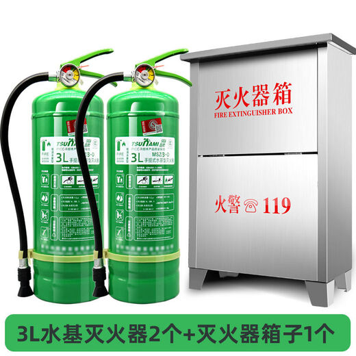 Water-based fire extinguisher for shops, foam environmentally friendly green fire extinguishing type 2L/3/6/9 liter fire equipment 3L water-based fire extinguisher for company stores