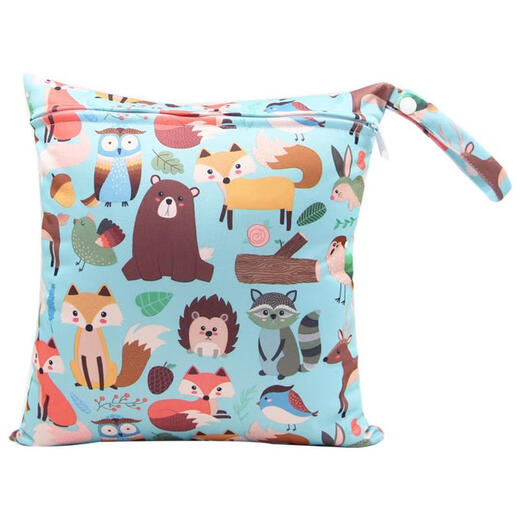 Windelspeicherbeutel Baby Baby Hanging Bag Wickelbeutel aus Bag Krippenwindeln tragbare Tasche 30x28 kleine Zahl mehrere Farben zufällig gesendet