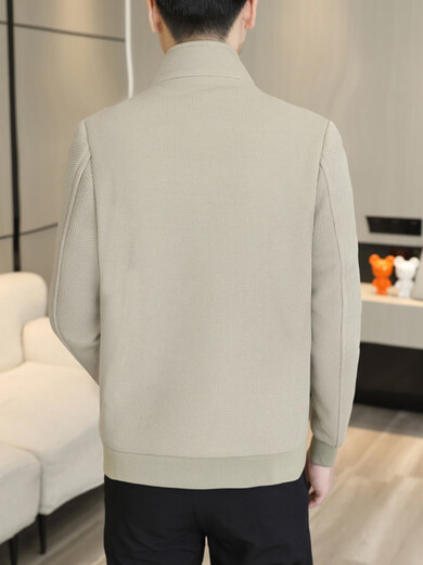 
Lemon jacket men's spring and autumn trendy men's casual jacket 2025 new youth spring windbreaker high-end lapel top khaki 695 single size L about 105-120Jin [Jin equals 0.5 kg]