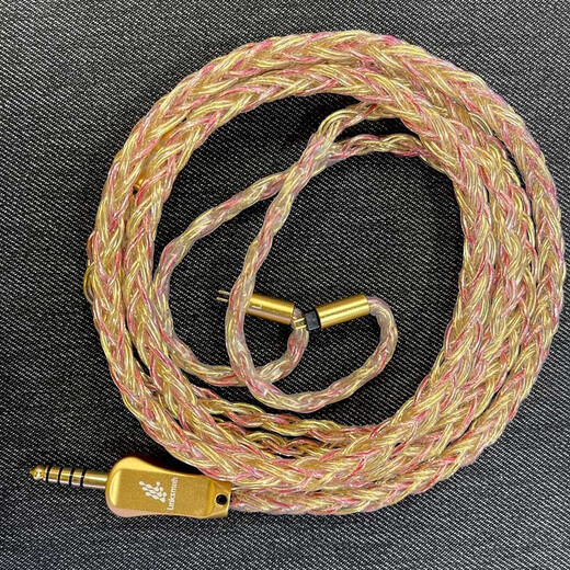 Line -Künstler Angel Kiss IE900 IE600 Kopfhörer ausgeglichene Linie MMCX -Schnittstelle 0.78 2Pin HD800S M9 Flaggschiff Modell Sterling Silber Gold Plattiert + Kupfer Earphone Upgraded Kabel Xielantu 2. Generation/Shuer 846 2,5 mm Balance Head