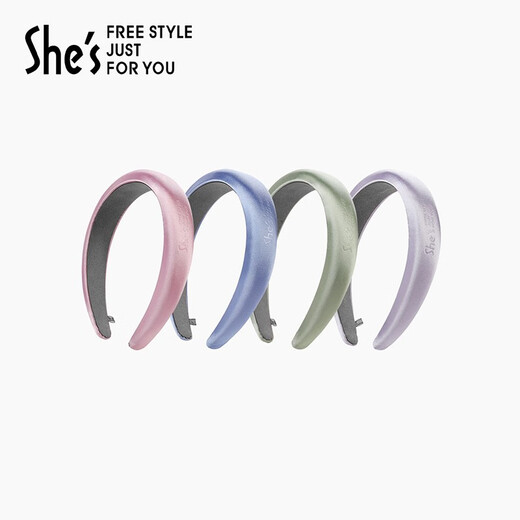 Sie ist Dopaminimitation Seiden Satin High Skull Top Hair Band Hair Crane Stirnband Haarkarte Kopfschmuck Chinesisches Valentinstag Geschenk an Freundin Purple M0
