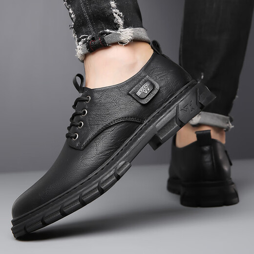 Marke Spezialpreis Cut-off Clearance für Herrenschuhe Casual Lederschuhe Herbst Nonrutsche echte Leder Business Lederschuhe Arbeit Schuhe Männer 9366 Brown Soft Leder Upgrade Modell 40