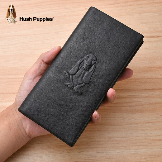 暇步士（Hush Puppies）男士钱包短款真皮高档时尚票夹新款大容量牛皮卡包七夕礼物送老公 HC-1271753W-577