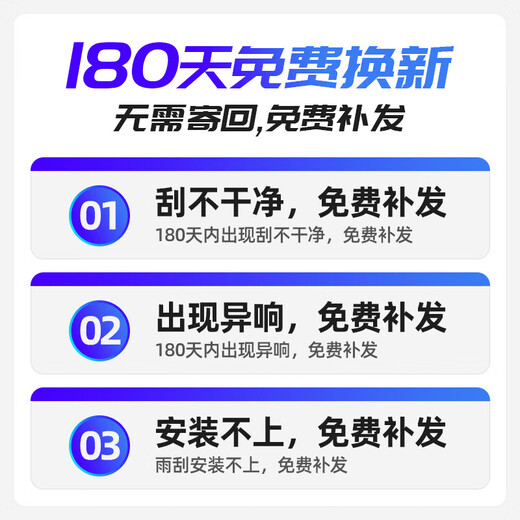 御熙适用吉利帝豪EC718雨刮器片美日牌10款11汽车12前13胶条RV后雨刷 吉利EC7/2012-2013款【U型接头】 套装(主、副雨刮)