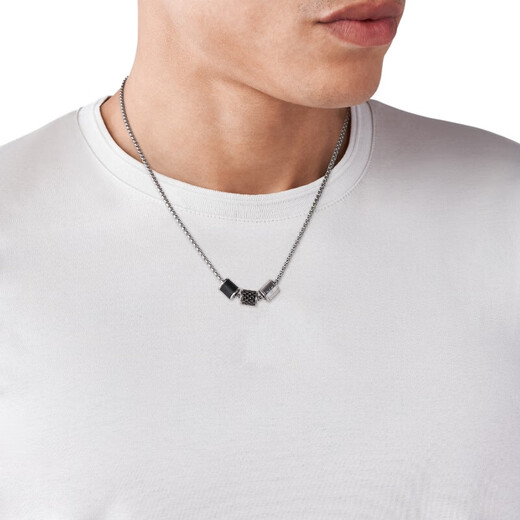 EMPORIO ARMANI Armani men's necklace Yi Yang Qianxi same style beaded necklace birthday gift for boyfriend EGS2383020