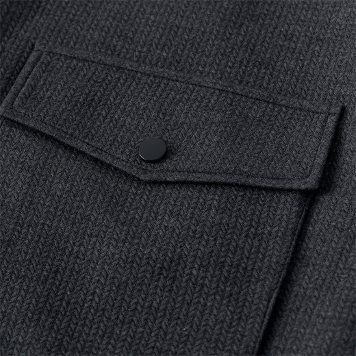 Jinlilai GY Clothing Single Jacket Men's Lapel Single Jacket Fashion Casual Men's Top Jacket Grey 1XL
