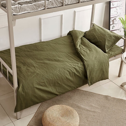 Zhou Siyuan Military green quilt, student military training quilt supplies, single dormitory green cotton quilt school dormitory household use, quilt scout green quilt vest cover can be detachable and washable design, detachable and washable military green cotton quilt [150*200] 5Jin [Jin equals 0.5 kg]