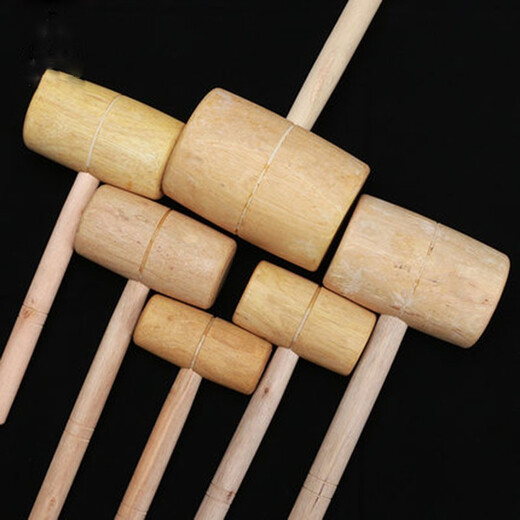 Multifunctional wooden hammer, round head wooden hammer, solid wood hammer, wooden hammer, yellow sandalwood mallet, wooden hammer, handmade small wooden hammer, small