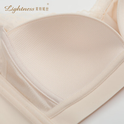 莱特妮丝（Lightness）无钢圈光面抹胸式薄杯文胸PW1049 浅肤色 80C