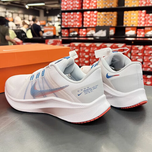 耐克（NIKE）男鞋2025新款夏季WEARALLDAY运动鞋网面透气学生休闲鞋跑步鞋 DA1105-101白色蓝红 38.5