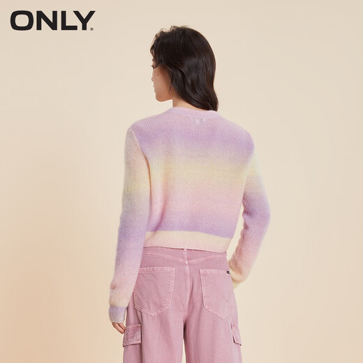 
ONLY autumn and winter simple college design sense gradient V-neck cardigan sweater women 12343B012 C39 beef tongue blue BRUNNERA BLUE L 170/88A