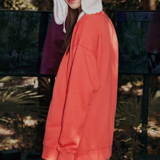 阿迪达斯（adidas）三叶草卫衣女装大Logo户外运动服休闲时尚潮流宽松圆领套头衫 FM3291 M