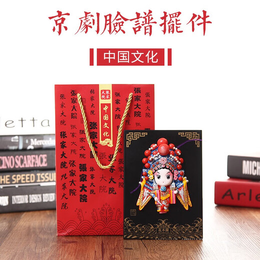 Zhangjiayuan Chinese style gifts for foreign affairs, small gifts, handicrafts, Beijing souvenirs, Peking Opera facebook ornaments, Zhang Fei