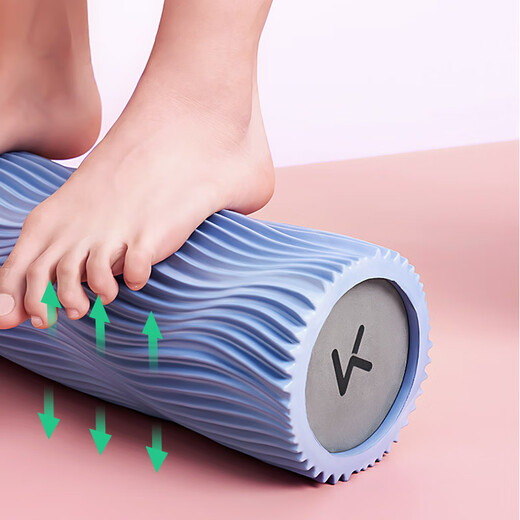 Gardez le rouleau en mousse relaxation de la colonne de yoga solide Fitness Fitness Fermeure des jambes Rouleau de yoga Stick Black [Stick Massage portable + rouleau en mousse]
