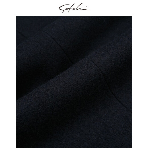 Sachi Satchi Herrenbekleidung Mall gleicher Männermantel Herbst und Winter Neue Pure Woll Business Kapuze warme Jacke Männer 88ulb8 Schwarz Grau 50