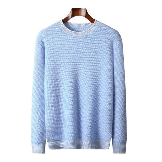 鄂尔多斯市产24年秋冬新款羊绒衫男套头加厚毛衣加厚大码针织 产自鄂尔多斯市-驼色 2XL