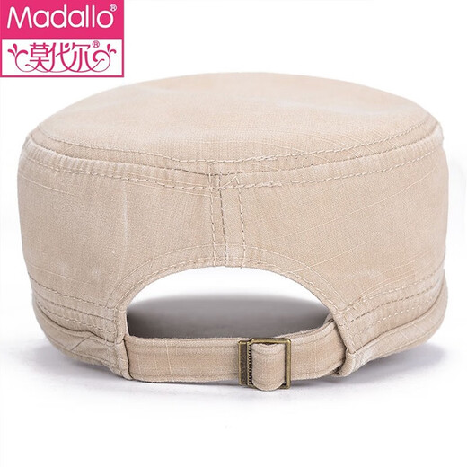 Modal hat men's peaked cap flat-top hat middle-aged and elderly dad military hat casual trend sun protection sun hat outdoor fishing wrapped flat-top hat black