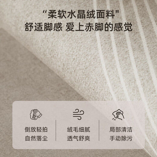 德伦卡芙（Derenkafu）品牌客厅地毯轻奢高级感2024新款防水免洗可擦沙发茶几大面积全铺 拾温17672 180cm*250cm [适合中小户型客厅]
