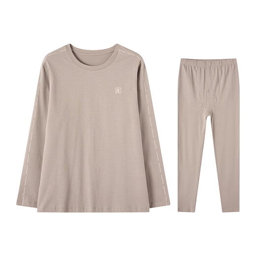 芬腾男士保暖内衣秋冬圆领薄款男士秋衣秋裤套装