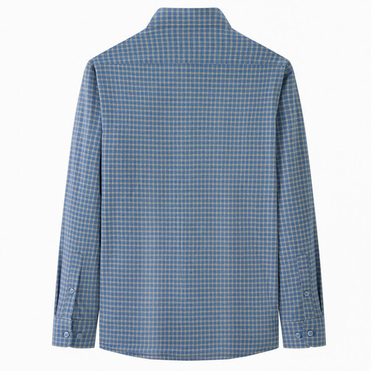 杉杉衬衫纯棉磨毛加绒加厚长袖保暖抗皱易打理亲肤柔软男装秋冬衬衣