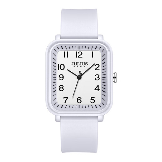 Julius New Simple and Fashionable Digital Square Dial pour les étudiants de jeunesse Examen Junior High School Women's Watch JA-1477 Elegant Purple
