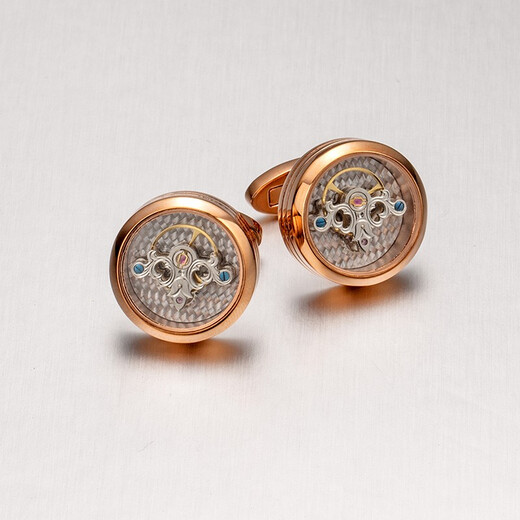 
KFLK high-end shirt cufflinks sleeve nails men's shirt business movement mechanical French cuff button nails metal Cfflinks F885 gold