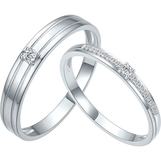 Saturday Fortune Diamond Pair of Rings Couple Wedding Ring Diamond Ring PT950 Platinum Single Approximately 3.1 Points Men's Ring No. 17 Birthday Gift