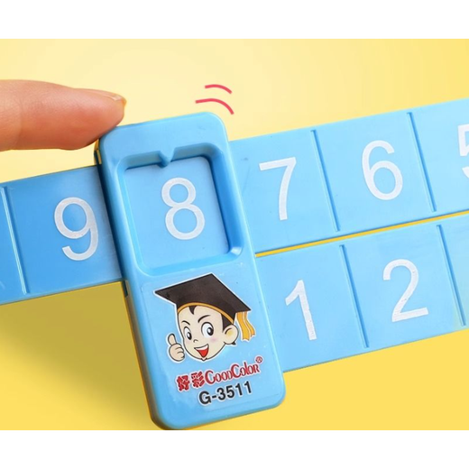 Montessori Mathematische Zersetzung Herrscher Kindergärtner Spielzeug Kinderzahl Addition und Subtraktion Erster Grad Arithmetikunterricht AIDS Arithmetisches Artefakt Mathematische Zersetzung Lineal [Pink-1] Aktualisieren Sie beide Seiten des Vorder- und Rückseite von Vorder- und Rückseite.