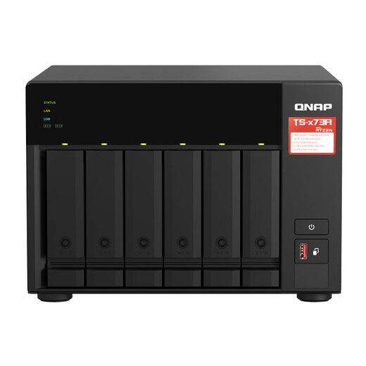 QNAP Enterprise Grade TS-673A-8G Quad Core 2,2 ГГц двойной 2,5GBE Network Storage NAS TS-673A+ Enterprise Hard Disk 16t*5