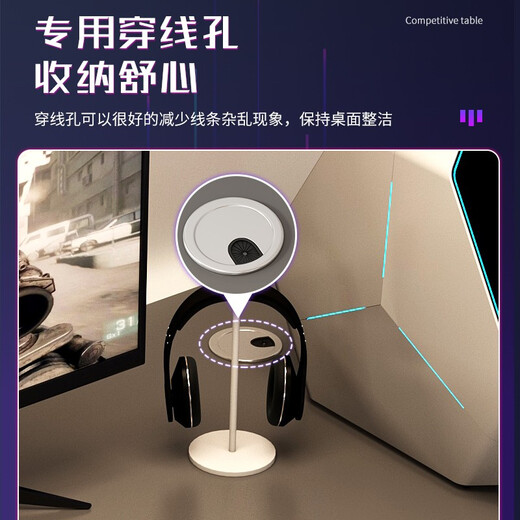 MIHAO computer desk desktop home simple modern e-sports room game table writing table simple table single table reinforced model obsidian black 140cm