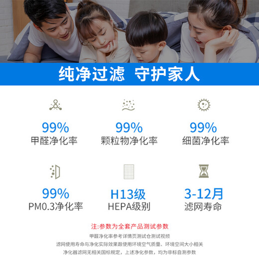 Siborun is suitable for 352 air purifier filter element filter X80 X83 X80C X83C X80/X83 haze removal upgraded version (bottom layer + middle layer + upper layer)