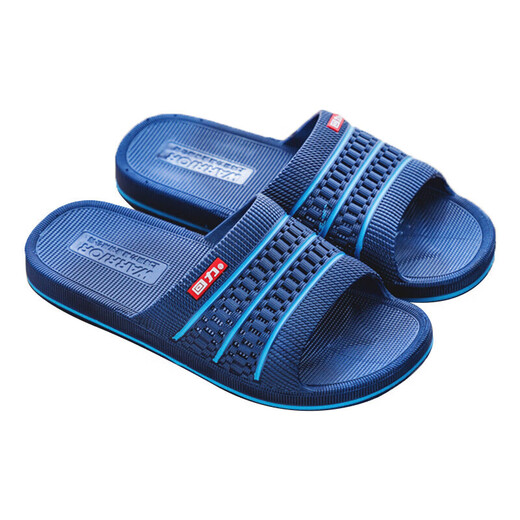 
Huili slippers for men and women, non-slip sandals for home bathroom outdoor wear-resistant beach thick sole HL3523-1 blue 40 size