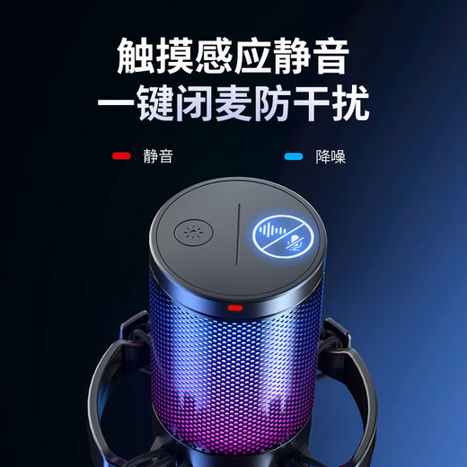 Maono Computer Microphone Game Noise Reduction Microphone Live Recording Wired Radio Microphone USB Mobile Computer Desktop Laptop Online Class K Song Maono DM20 DM20S Black (Newly Upgraded Independent Noise Reduction)